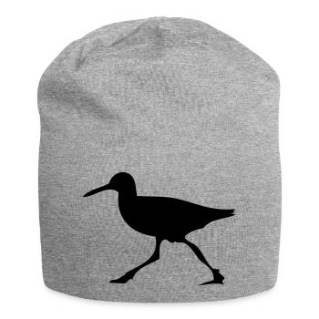 Exécution d'oiseau - Bonnet en jersey - gris chiné - Devant