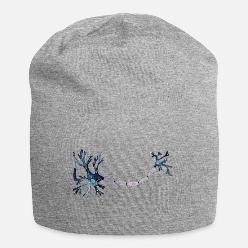 Neuron - Jersey-Beanie - Grau meliert