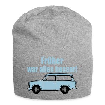  , DDR Kult , früher war alles besser (25) - Jersey-Beanie - Grau meliert - Vorne