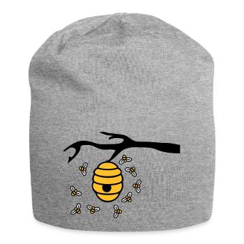 Beehive Branch - Jersey Beanie - heather grey - Front