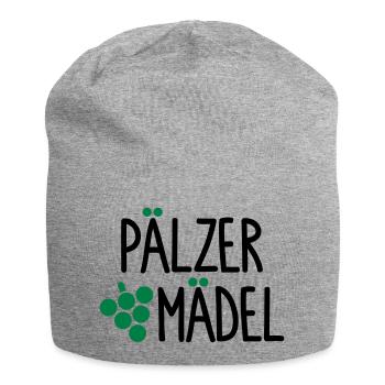 Pälzer Mädel - Jersey-Beanie - Grau meliert - Vorne
