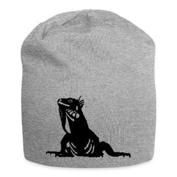 iguana - Jersey Beanie - heather grey - Front