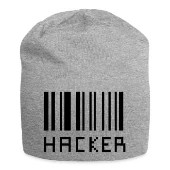 Hacker - Jersey Beanie - heather grey - Front
