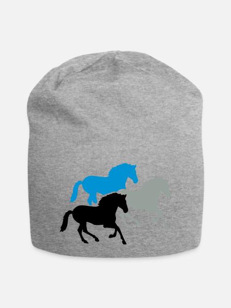 Cheval - Bonnet en jersey - gris chiné