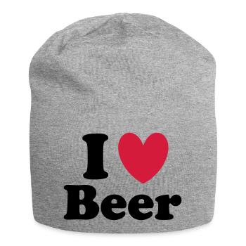 Beer - Jersey-Beanie - Grau meliert - Vorne