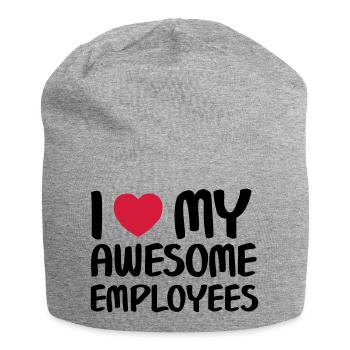 I Heart My Awesome Employees - Bonnet en jersey - gris chiné - Devant