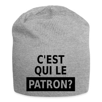 c'est qui le patron? - Jersey-Beanie - Grau meliert - Vorne