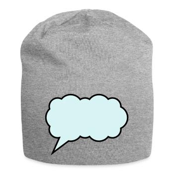 sprechblase cloud - Jersey-Beanie - Grau meliert - Vorne