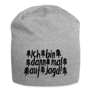 Ich bin dann mal auf Jagd! - Jersey-Beanie - Grau meliert - Vorne