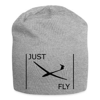 Segelflugzeug - Jersey-Beanie - Grau meliert - Vorne