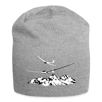 Glider Gliding Glider Glider Pilot Pilot - Jersey Beanie - heather grey - Front