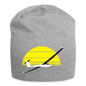Glider Gliding Glider Glider Pilot Pilot - Jersey Beanie - heather grey - Front