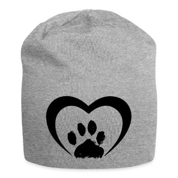Dog dog - Jersey Beanie - heather grey - Front