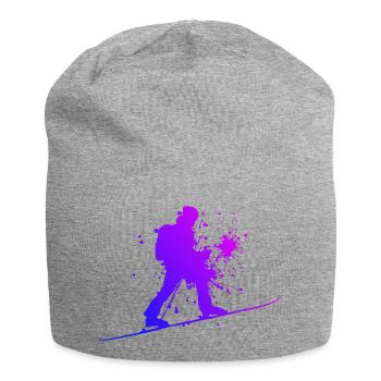 Ski Tour Ski Touring Skiing Tour Herren Ski Mounta - Jersey-Beanie - Grau meliert - Vorne