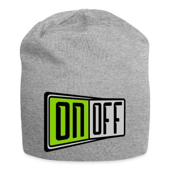 On Off Switch - Jersey Beanie - heather grey - Front