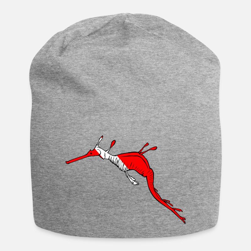 Kleiner Fetzenfisch von Scuba.Style - Jersey-Beanie - Grau meliert