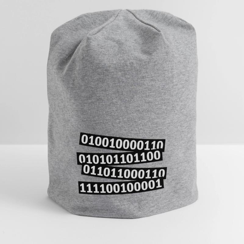 Langage de programme de code binaire Bonnet en jersey