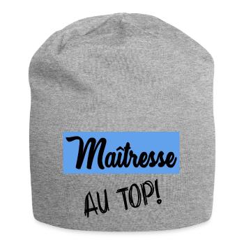DANKE, HERRIN - Jersey-Beanie - Grau meliert - Vorne