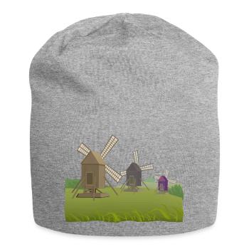 Moulins - Bonnet en jersey - gris chiné - Devant
