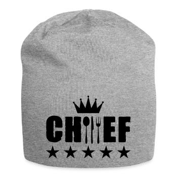 Chef Chef - Bonnet en jersey - gris chiné - Devant
