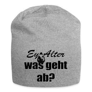 Hé mec, qu’est-ce qui se passe ? - Bonnet en jersey - gris chiné - Devant