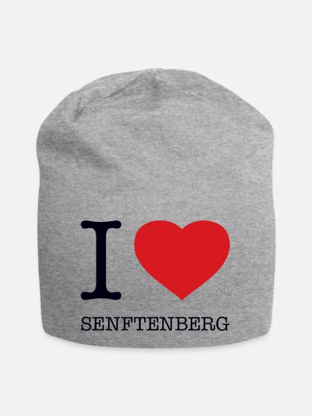 I LOVE SENFTENBERG - Jersey-Beanie - Grau meliert