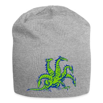 drache hydra dragon - Jersey-Beanie - Grau meliert - Vorne