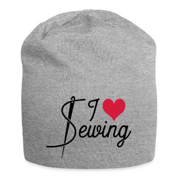 Coudre - Bonnet en jersey - gris chiné - Devant