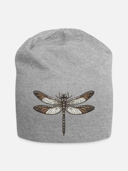 Libelle - Jersey-Beanie - Grau meliert