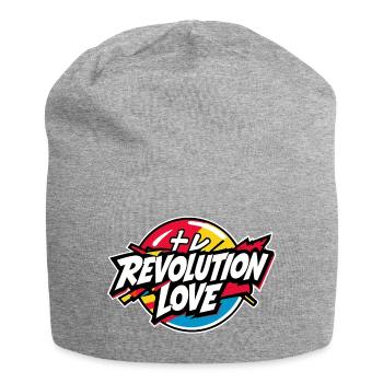 Révolution Amour - Bonnet en jersey - gris chiné - Devant