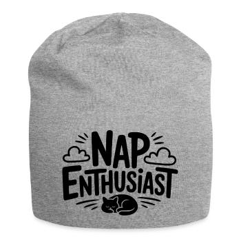 Nap Enthusiast - Jersey Beanie - heather grey - Front