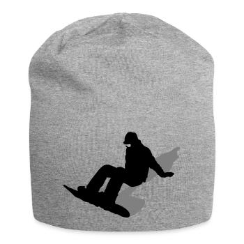 Planche à neige - Bonnet en jersey - gris chiné - Devant