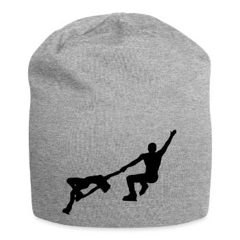 Eiskunstlauf - Jersey-Beanie - Grau meliert - Vorne