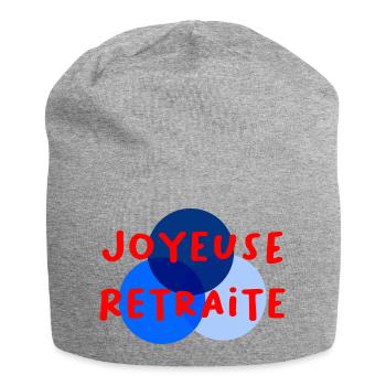 RETRAITE. RETRAITE. RETRAITEE. RETRAITE - Bonnet en jersey - gris chiné - Devant