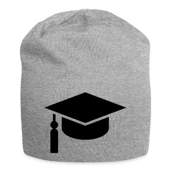 Abi, bonnet de fin d’études, chapeau de fac, remise de diplôme - Bonnet en jersey - gris chiné - Devant
