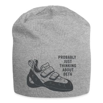 Beta Thought Sneaker Tee - Jersey Beanie - heather grey - Front