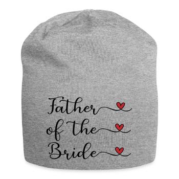 Vater der Braut - Jersey-Beanie - Grau meliert - Vorne