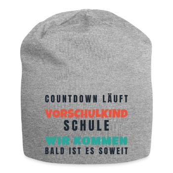 Vorschulkind Countdown Schule wir kommen 2026 - Jersey-Beanie - Grau meliert - Vorne