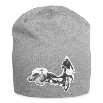 Vintage Sidecar Dare on Retro Bike - Jersey Beanie - heather grey - Front