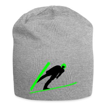 Skispringer - Jersey-Beanie - Grau meliert - Vorne