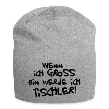 Ich werde Tischler - Jersey-Beanie - Grau meliert - Vorne