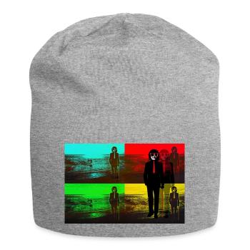 art plage pop - Bonnet en jersey - gris chiné - Devant