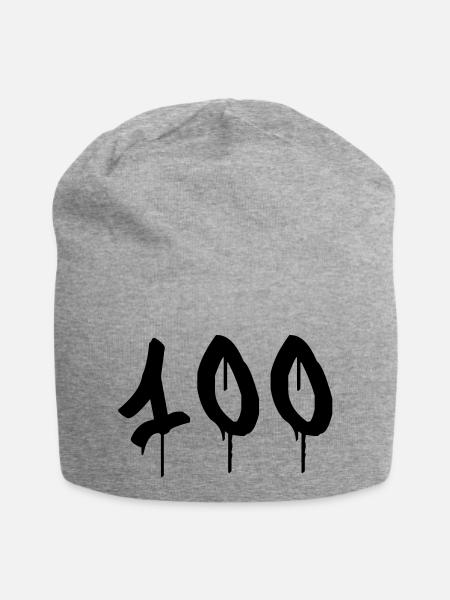 Graffiti : 100 - Jersey Beanie - heather grey