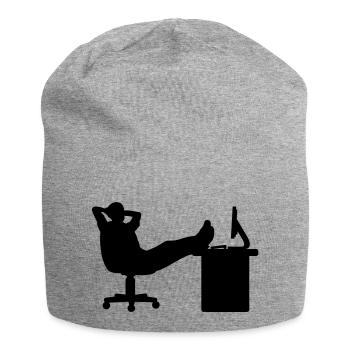 Boss relax - Jersey-Beanie - Grau meliert - Vorne