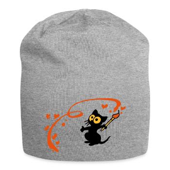 Kitten Malerin Georgia - Jersey-Beanie - Grau meliert - Vorne