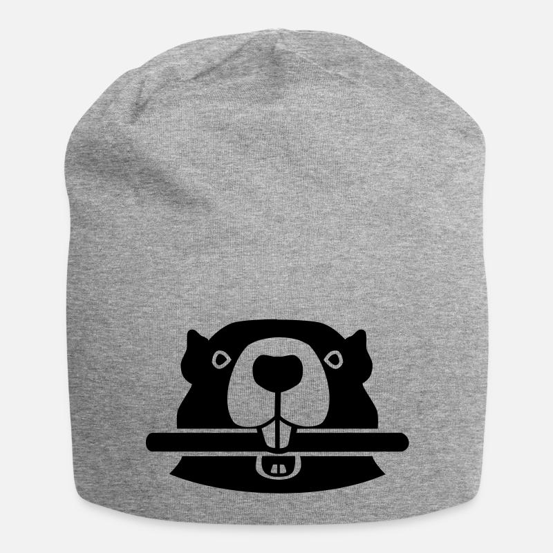 Biber - Jersey-Beanie - Grau meliert