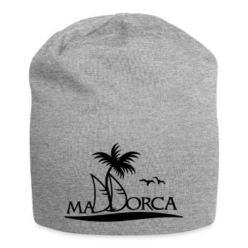 Segelnvor Mallorca / Mallorca sailing (1c) - Jersey Beanie - heather grey - Front