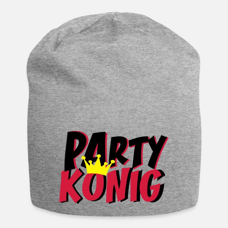 King Party - Bonnet en jersey - gris chiné