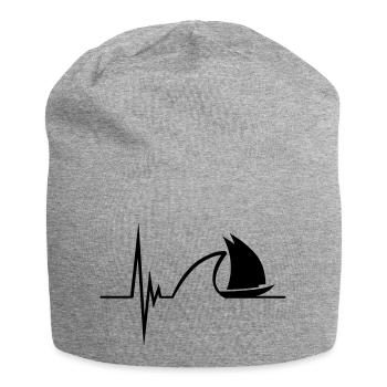 Sailing Pulse Design - Jersey-Beanie - Grau meliert - Vorne