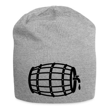 Bier Fass - Jersey Beanie - heather grey - Front